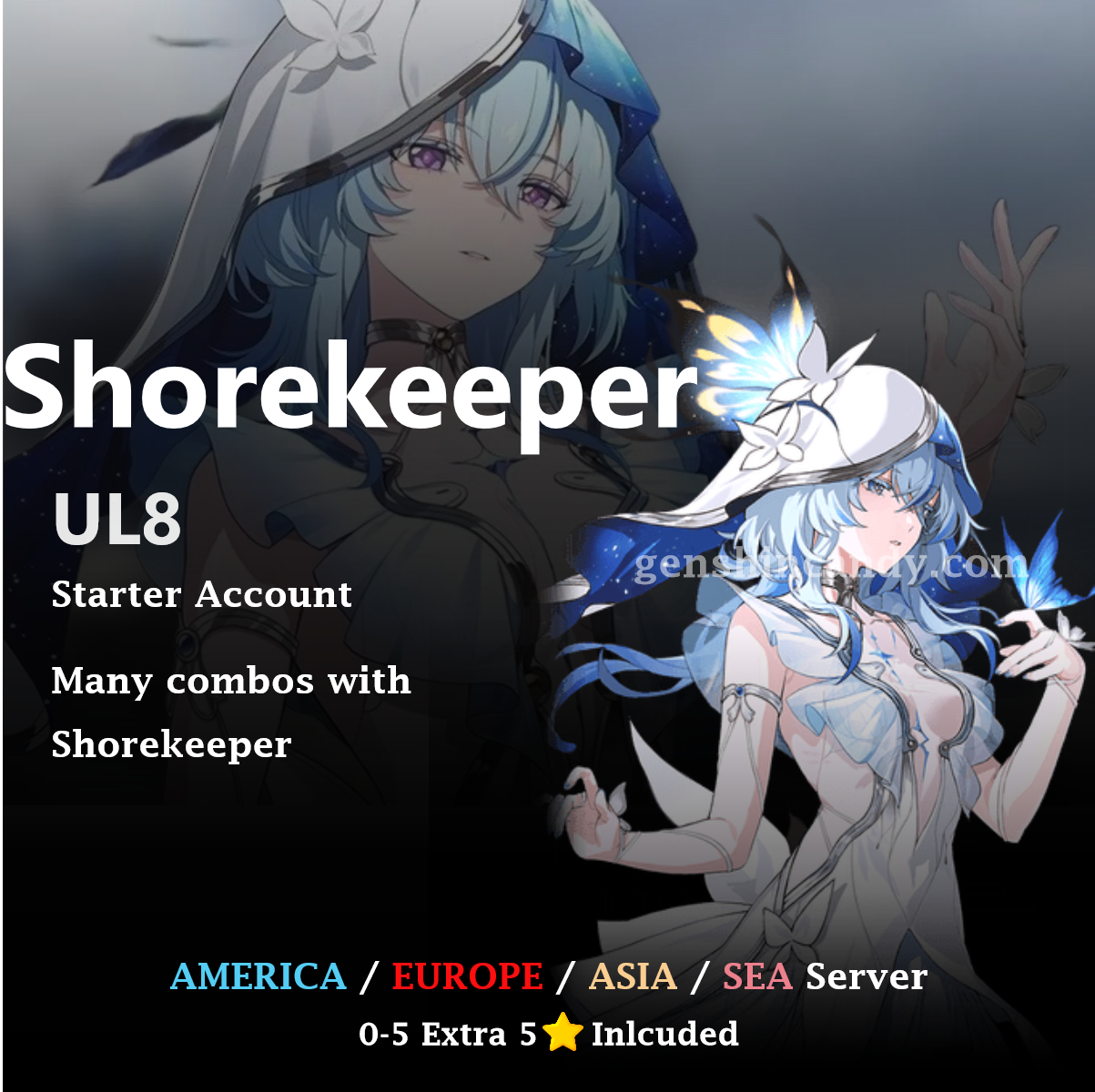 Wuthering Waves Shorekeeper Starter Account