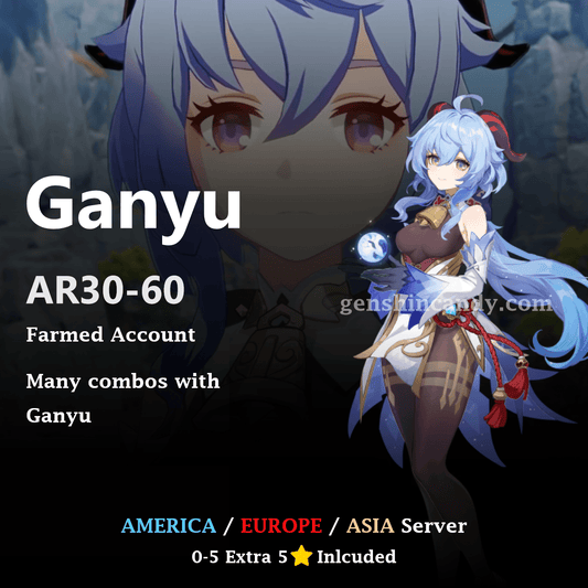 Ganyu Midgame Account Genshin Impact Account - GenshinCandy
