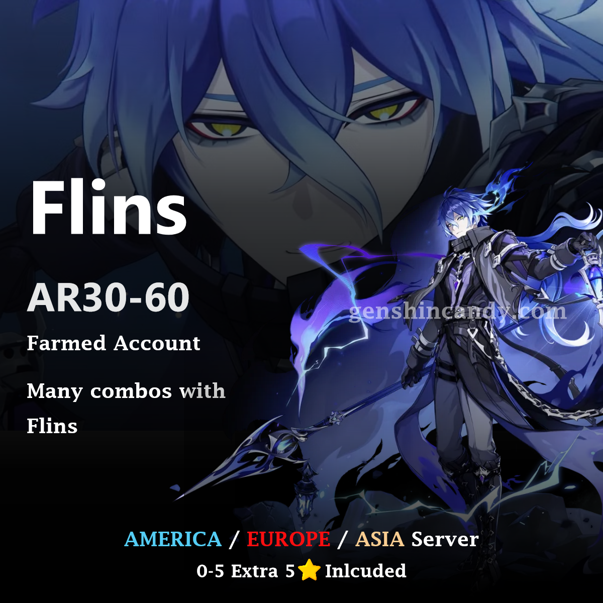 Flins Midgame Account Genshin Impact Account