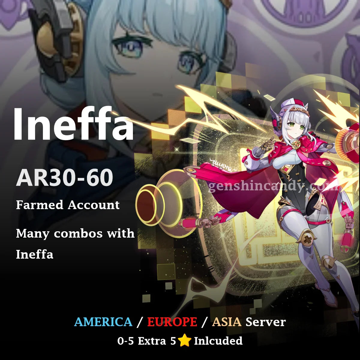 Ineffa Midgame Account Genshin Impact Account
