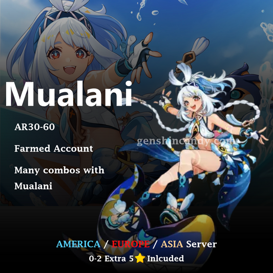 Mualani Midgame Account Genshin Impact Account