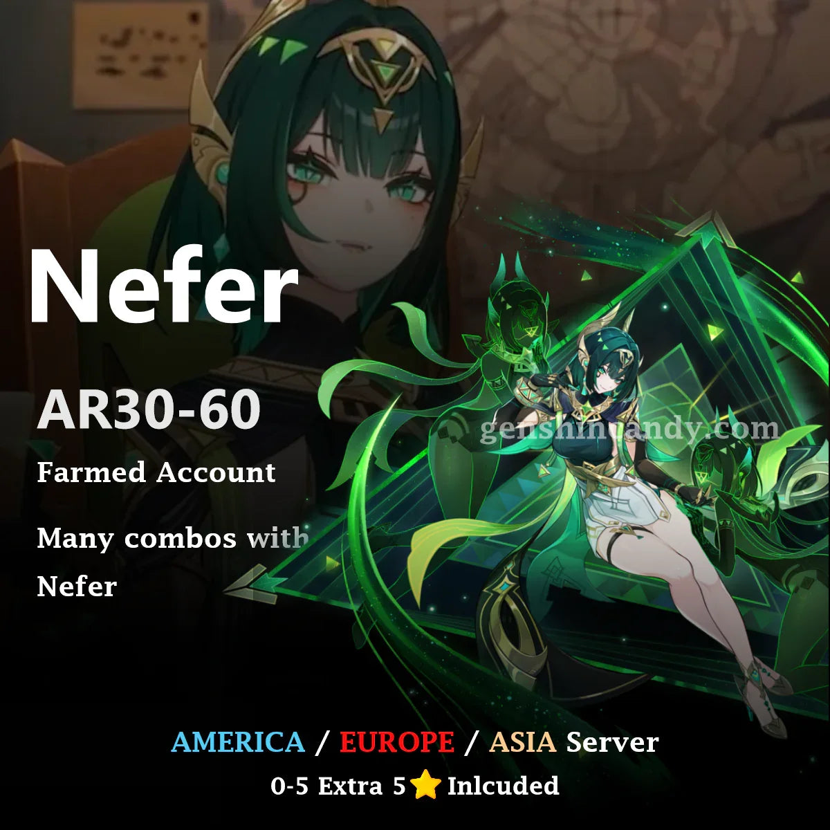 Nefer Midgame Account Genshin Impact Account