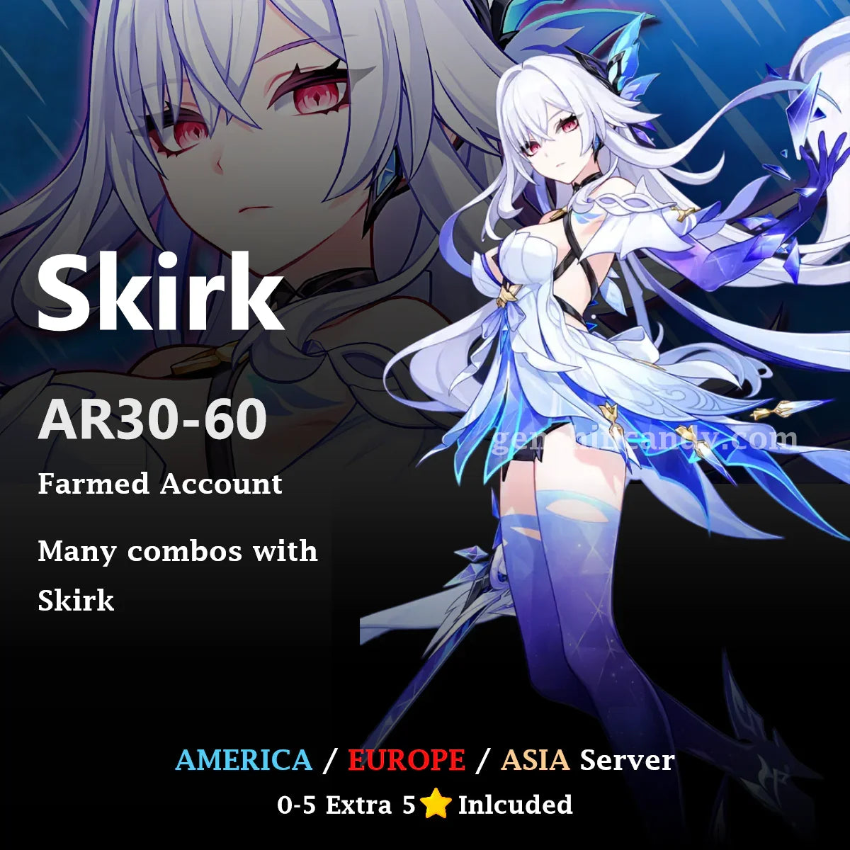 Skirk Midgame Account Genshin Impact Account - GenshinCandy