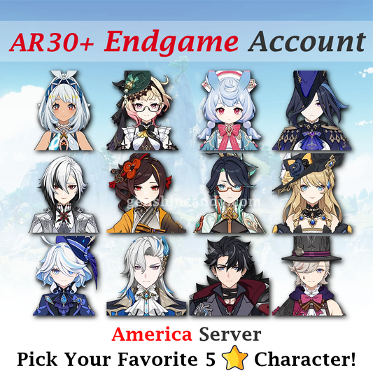 Genshin Endgame Account America