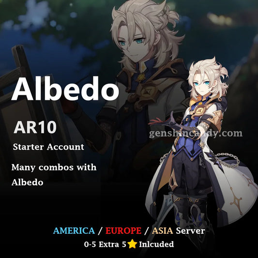 Albedo Starter Account Genshin Impact Account - GenshinCandy