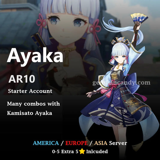 Ayaka Starter Account Genshin Impact Account - GenshinCandy