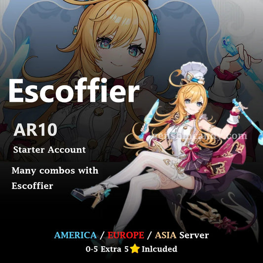 Escoffier Starter Account Genshin Impact Account