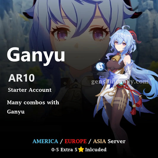 Ganyu Starter Account Genshin Impact Account - GenshinCandy