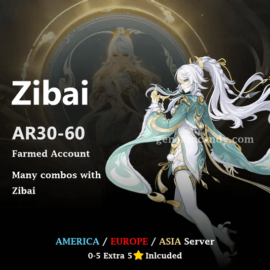 Zibai Midgame Account Genshin Impact Account
