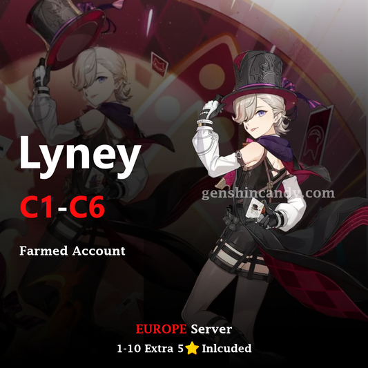 C6 Lyney Genshin Impact Account [EU]