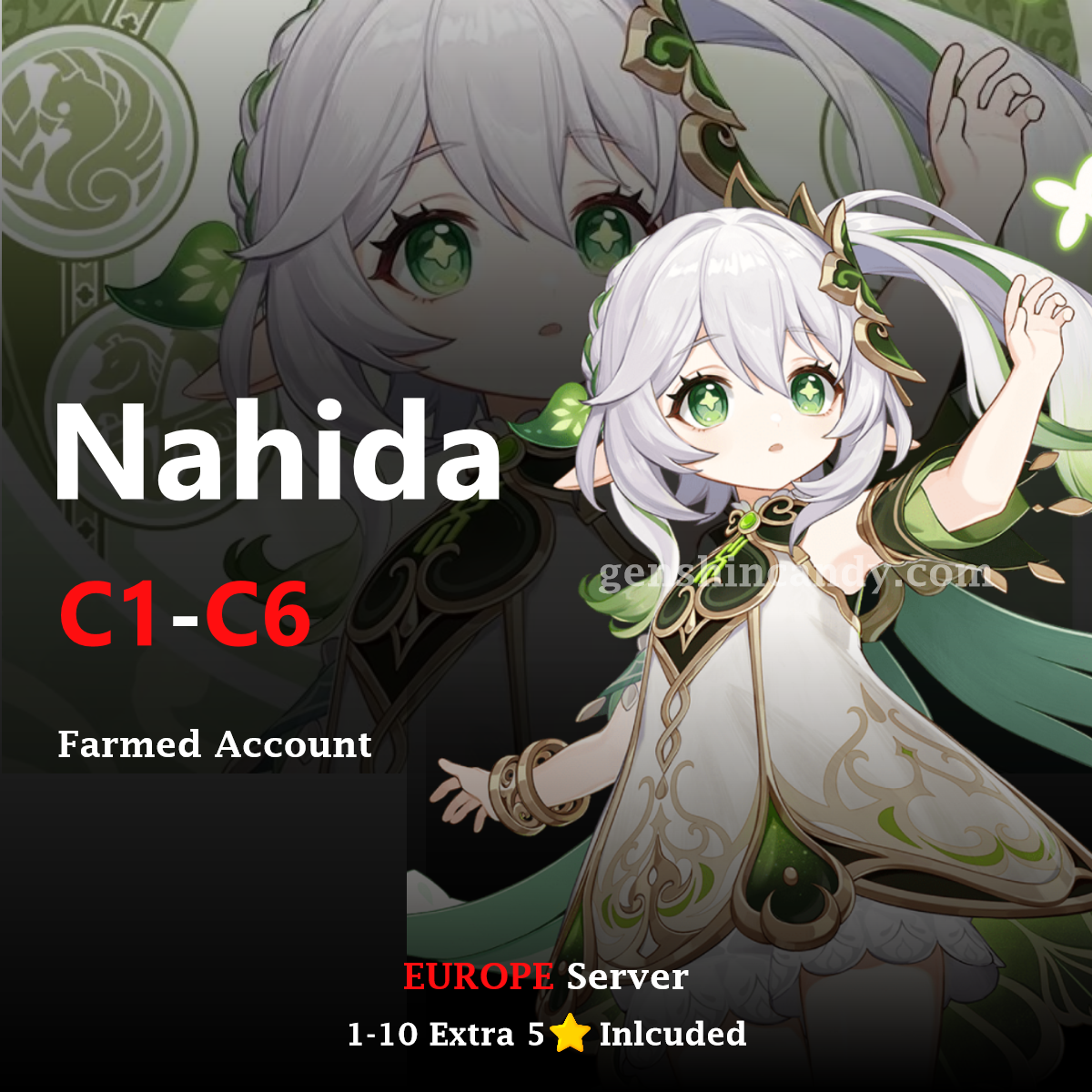 C6 Nahida Genshin Impact Account [EU]