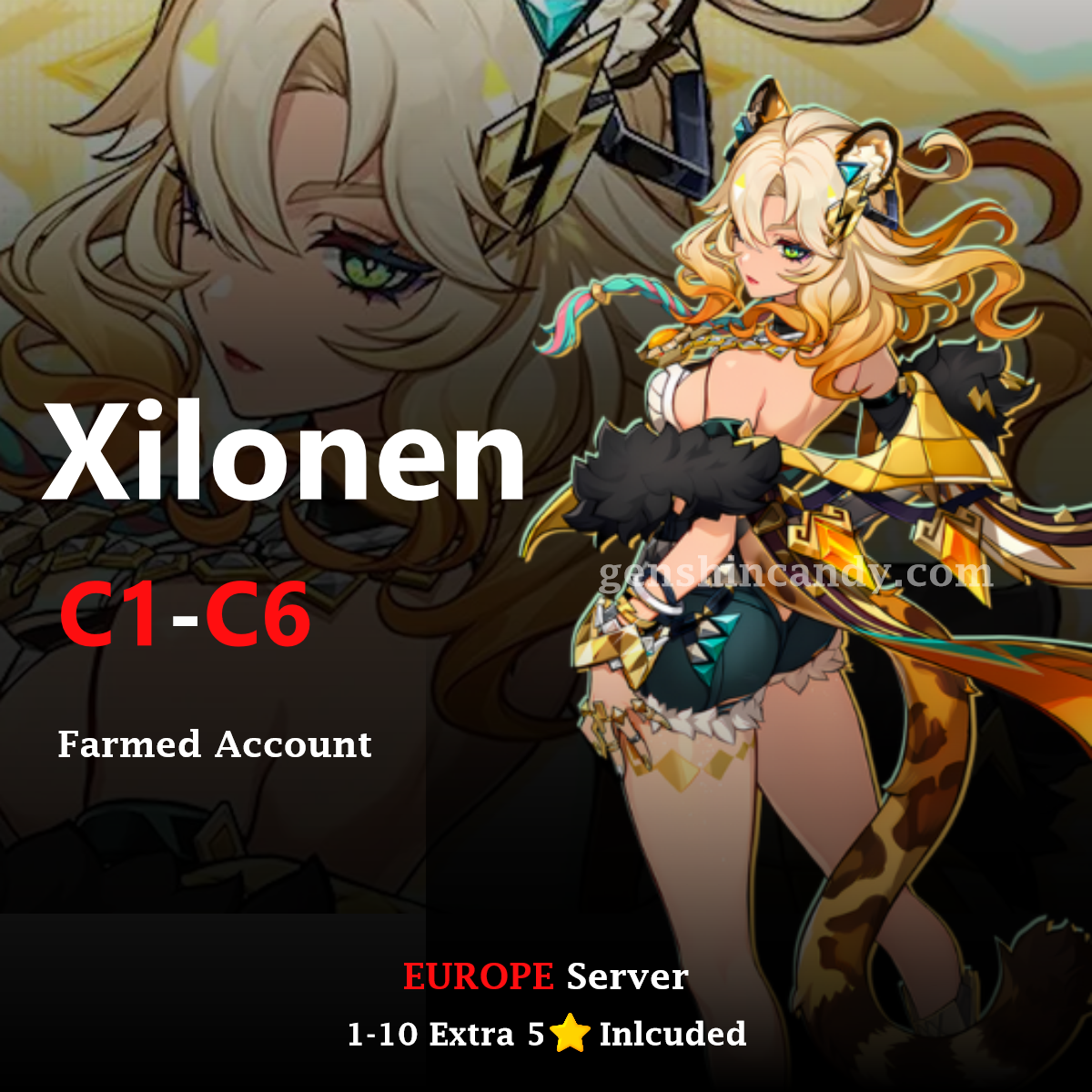 C6 Xilonen Genshin Impact Account [EU]