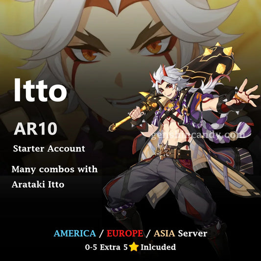 Itto Starter Account Genshin Impact Account - GenshinCandy